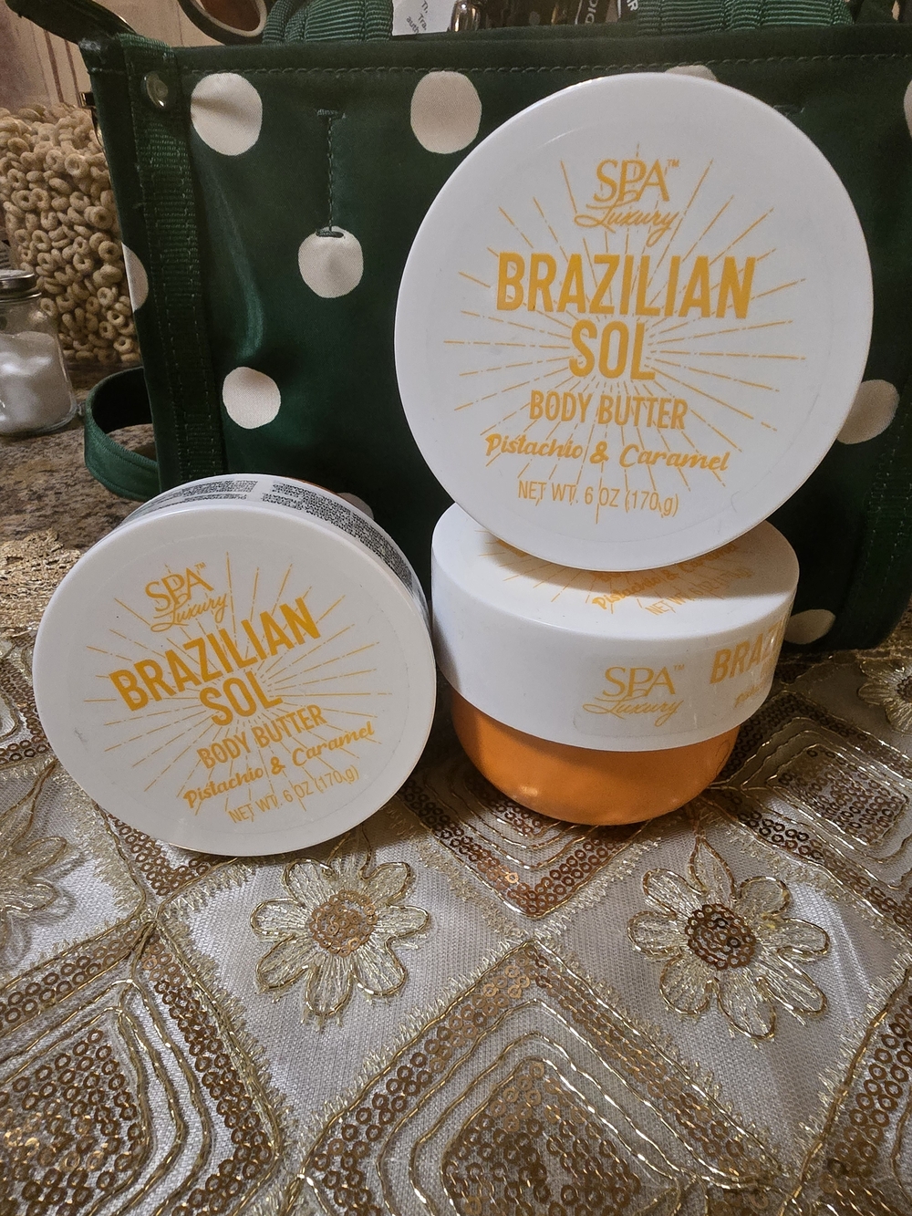 Pistachio & Caramel Body Butter - White and Orange